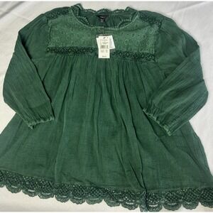 NWT INTRO 3/4 sleeve light weight green Blouse Women's Sz XL Petite